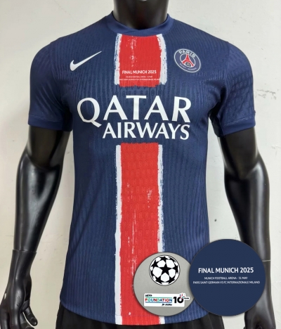 2025 Paris Champions League Final Player version Soccer jersey
